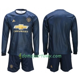 Koszulka Manchester United Dziecięcy Trzeci Koszulki Piłkarskie 2018-2019 Długi Rękaw